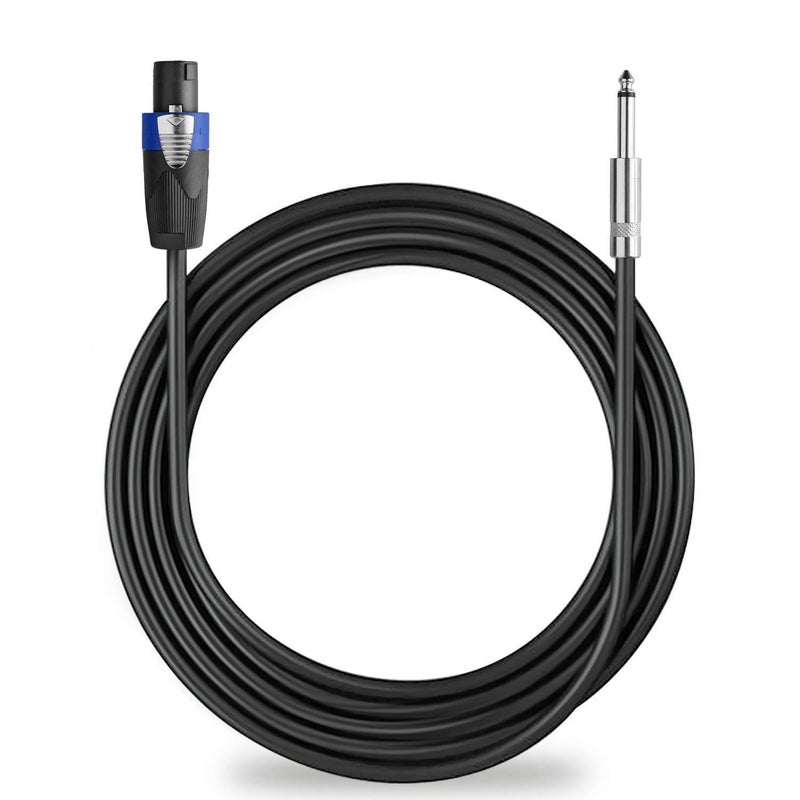 Yoico Pro 25 Feet Speakon to 1/4 Speaker Cable - 25 ft 12 Gauge Speakon to 1/4 Male Inch Audio Amplifier Connection Heavy Duty Cord - Single - Image 5